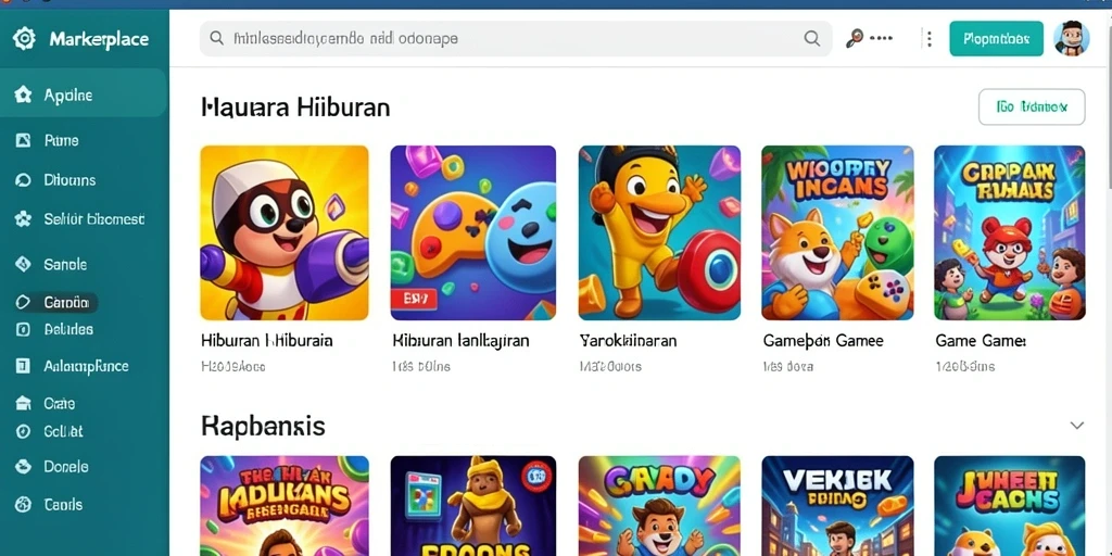 rpgame - Screenshot menampilkan peta luas dunia RPGAME.